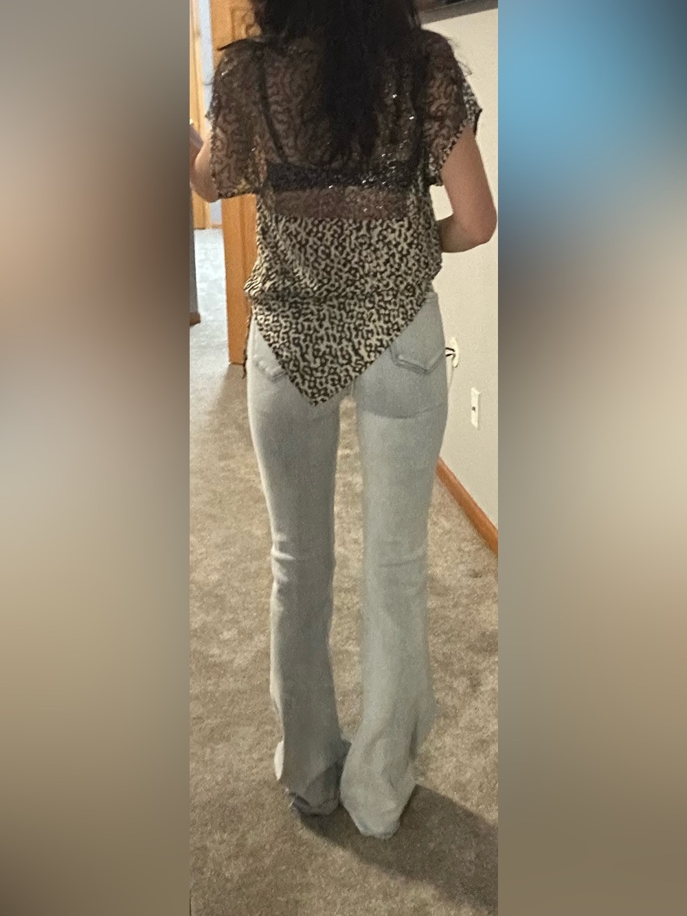 Women's small fancy hippie vibe top